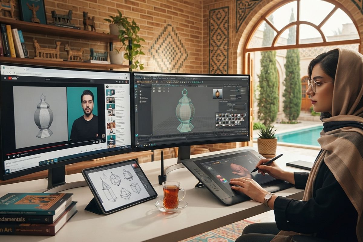 یادگیری طراحی سهبعدی برای گرافیستها یادگیری طراحی سهبعدی برای گرافیستها